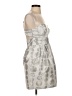 Walter 100% Polyester Polka Dots White Silver Cocktail Dress Size 4 - photo 4