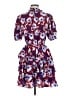 Aqua 100% Polyester Print Blue Cocktail Dress Size M - photo 2