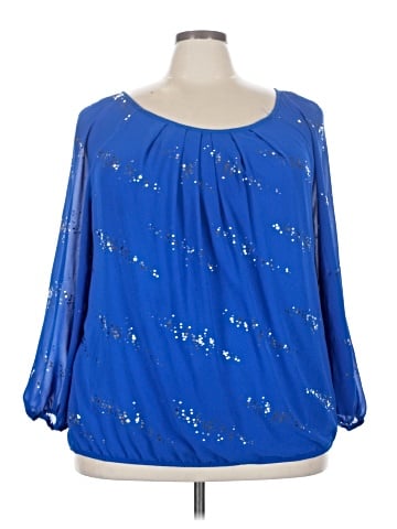 NY Collection 3/4 Sleeve Blouse (view 1)