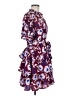 Aqua 100% Polyester Print Blue Cocktail Dress Size M - photo 4