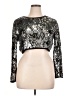 Unbranded Silver 3/4 Sleeve Top Size 0X (estimated) - photo 1