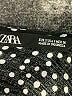 Zara 100% Polyester Black 3/4 Sleeve Blouse Size S - photo 4