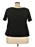 Roaman's Black Short Sleeve Top Size 22W - photo 2