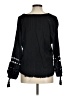 Robin Piccone 100% Cotton Black Long Sleeve Blouse Size M - photo 2