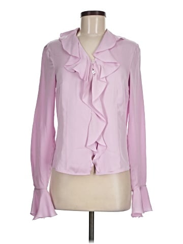 Escada Long Sleeve Silk Top (view 1)