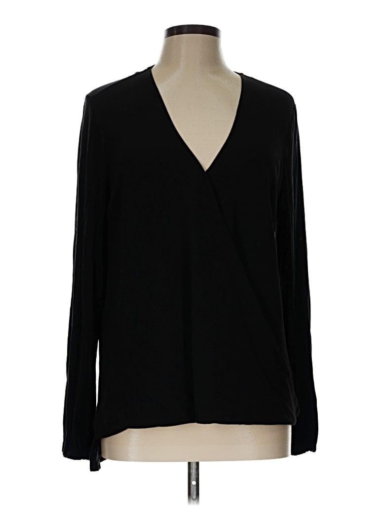 Pre-owned Michael Michael Kors Long Sleeve Blouse In Black