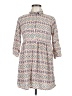 Assorted Brands Print Ivory Casual Dress Size 8 (estimated) - photo 1
