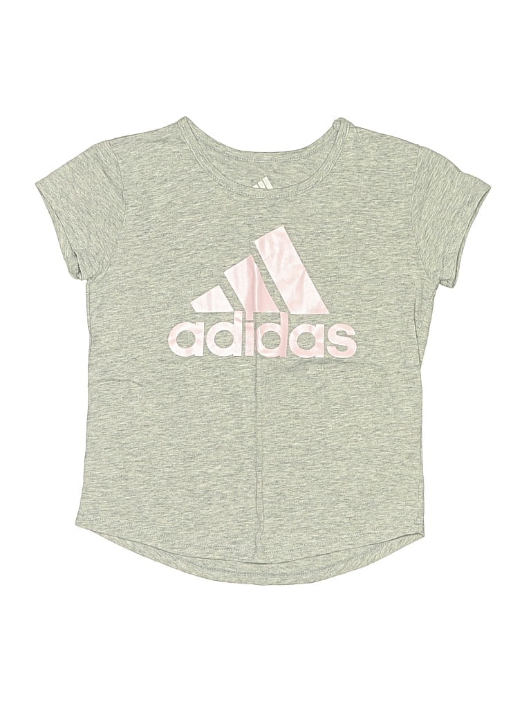 Pre-owned Adidas Originals Kids' Short Sleeve T-shirt In Gray