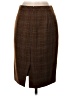 J.Crew 100% Wool Plaid Brown Wool Skirt Size 0 - photo 2