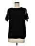 Papermoon 100% Polyester Black Short Sleeve Top Size M - photo 1
