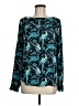 Ann Taylor LOFT 100% Polyester Teal Long Sleeve Blouse Size M - photo 1