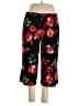 Susan Graver Floral Black Casual Pants Size XL - photo 1