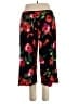 Susan Graver Floral Black Casual Pants Size XL - photo 2