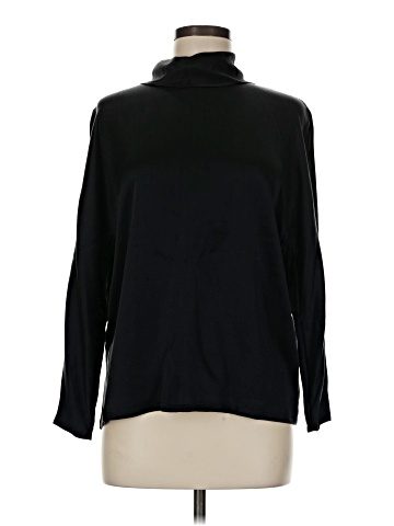Linda Allard Ellen Tracy Long Sleeve Silk Top (view 1)