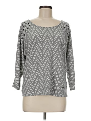 Adrienne Vittadini 3/4 Sleeve Top (view 1)