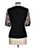 T Tahari Black 3/4 Sleeve Top Size M - photo 2