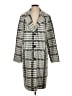 Vince Camuto Houndstooth Gray Coat Size L - photo 1