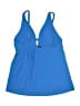Beyond Control Blue Swimsuit Top Size 8 - photo 2