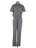 Standard Issue Houndstooth Stripes Black Gray Jumpsuit Size XS - photo 1