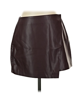 Open Edit Faux Leather Skirt (view 1)