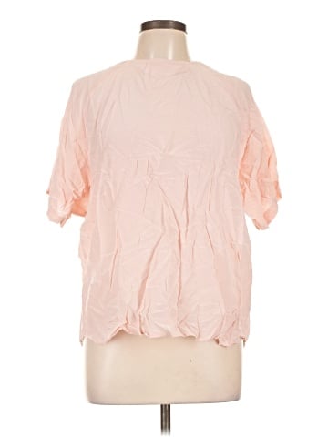 Anna and Frank Short Sleeve Silk Top (view 1)