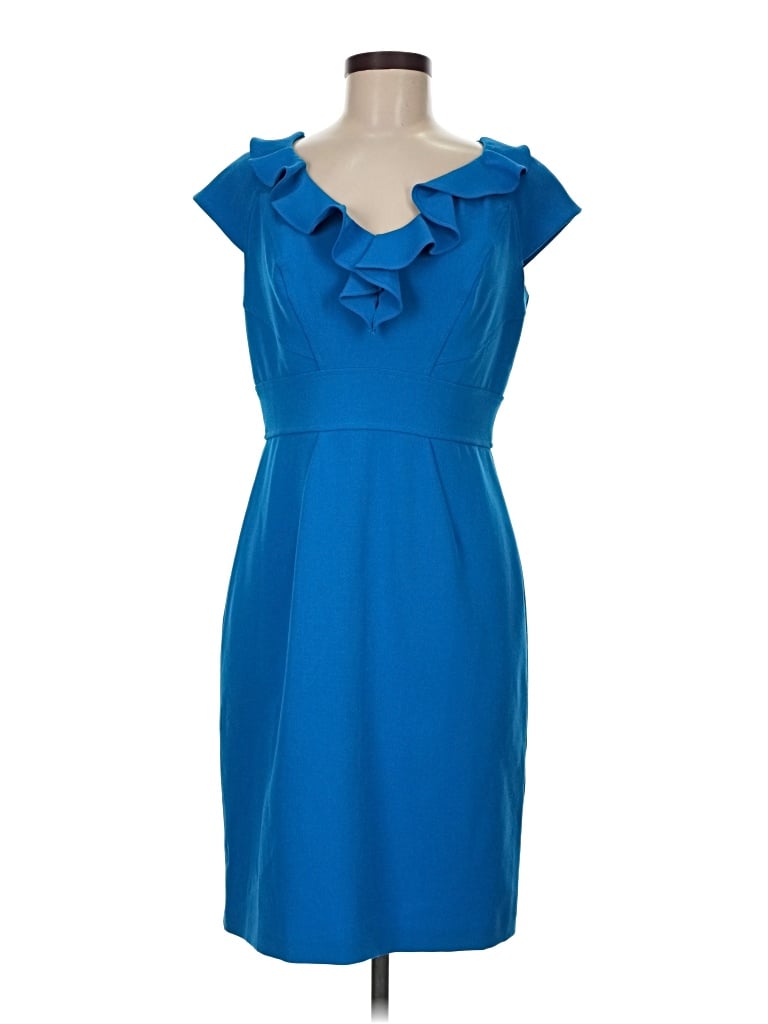 Pre-owned Sandra Darren Cocktail Dress In Blue