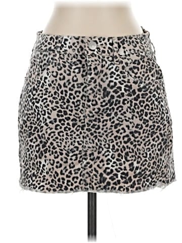 Express Denim Skirt (view 1)