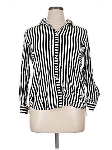 Jane and Delancey 3/4 Sleeve Button-Down Shirt (view 1)