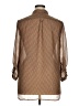 Tacera 100% Polyester Chevron-herringbone Brown Long Sleeve Blouse Size XL - photo 2