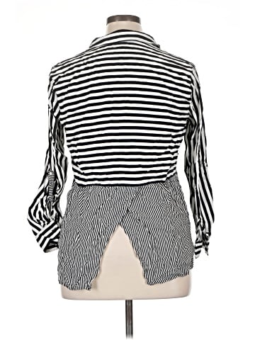 Jane and Delancey 3/4 Sleeve Button-Down Shirt (view 2)