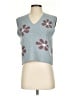 Hippie Rose Blue Sweater Vest Size XS - photo 1