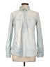 Merona Blue Long Sleeve Button-Down Shirt Size L - photo 1