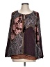 Daniel Rainn 100% Polyester Burgundy Long Sleeve Blouse Size L - photo 1