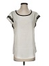 Express 100% Polyester Ivory Short Sleeve Blouse Size S - photo 1