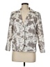 Robert Kitchen Print Gray Blazer Size 8 - photo 1