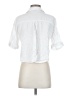 Zara White 3/4 Sleeve Button-Down Shirt Size S - photo 2