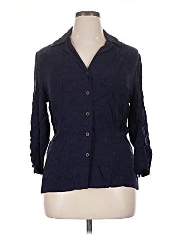 Liz Claiborne 3/4 Sleeve Button-Down Shirt (view 1)