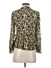 Madewell 100% Polyester Floral Blue Yellow Long Sleeve Blouse Size XXS - photo 2