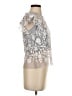 Aqua Silver Sleeveless Blouse Size XS - photo 4