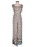 In Loom 100% Rayon Print Blue Jumpsuit Size S - photo 1