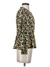 Madewell 100% Polyester Floral Blue Yellow Long Sleeve Blouse Size XXS - photo 4
