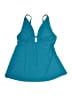 Beyond Control Teal Swimsuit Top Size 8 - photo 1