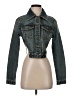 Urban Revivo Teal Denim Jacket Size 4 - photo 1