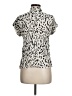 Rails Animal Print Ivory Short Sleeve Blouse Size M - photo 2