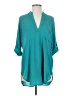 Lush Teal 3/4 Sleeve Blouse Size S - photo 1