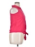 And Pink Sleeveless Button-Down Shirt Size 16 - photo 4