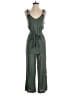 Derek Heart 100% Rayon Solid Green Jumpsuit Size S - photo 1