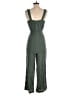 Derek Heart 100% Rayon Solid Green Jumpsuit Size S - photo 2