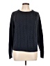 Lands' End Chevron-herringbone Black Pullover Sweater Size L - photo 1