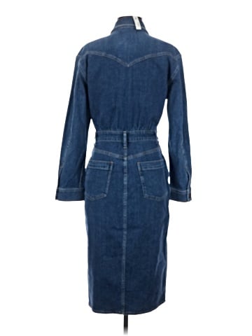 Madewell Denim Western Midi Shirtdress in Laselle Wash (view 2)
